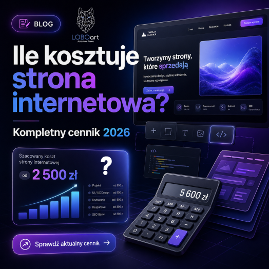 Ile kosztuje strona internetowa - Kompletny cennik 2026-01